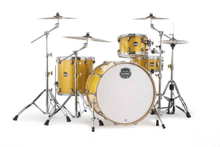 Mapex Mars Birch 4 Piece Rock Shell Pack - Sunflower Sparkle (MA446SYD)