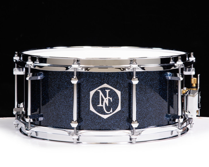 Noble & Cooley Copper Classic 6x14 Snare - Indigo Blue Sparkle