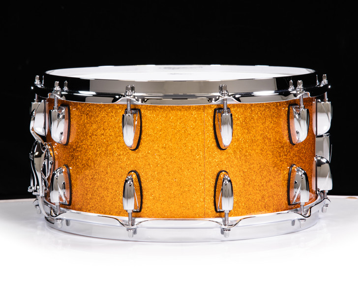 Gretsch Brooklyn 7x14 Snare Drum Double Row Lugs - Gold Sparkle