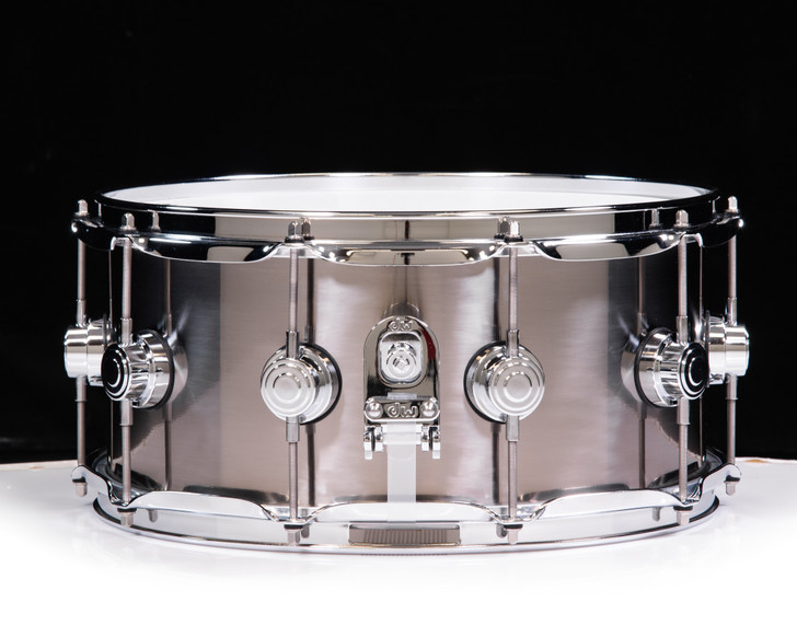 DW Black Ti 14x6.5 Titanium Snare Drum w/Chrome HW