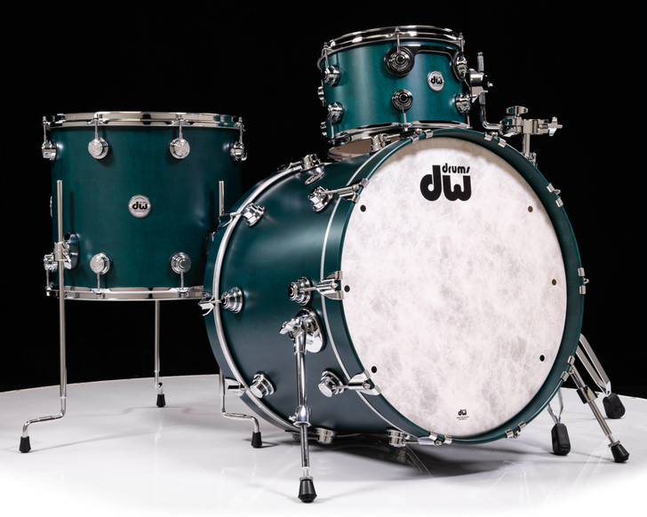 DW Collector's 3pc Maple Kit - Teal Satin Oil