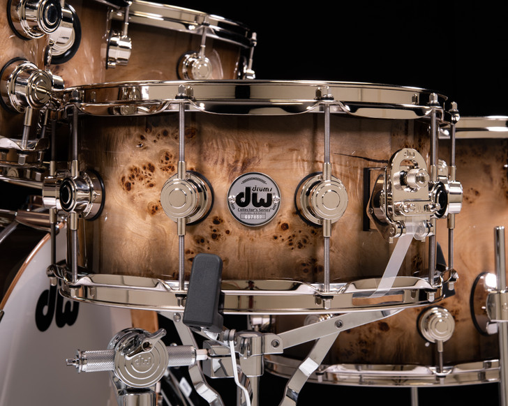 DW Collector's 7pc Purpleheart Kit - Candy Black Burst Mapa Burl