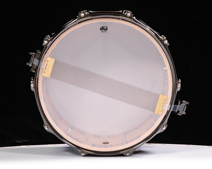 DW Collector's Series Royal Ebony 6.5x14 Snare Drum Natural High Gloss