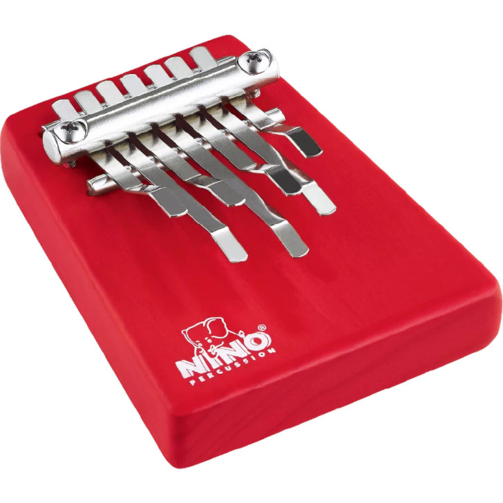 NINO® Radiata Pine Medium 7 note Wood Kalimba - Red (NINO964R)