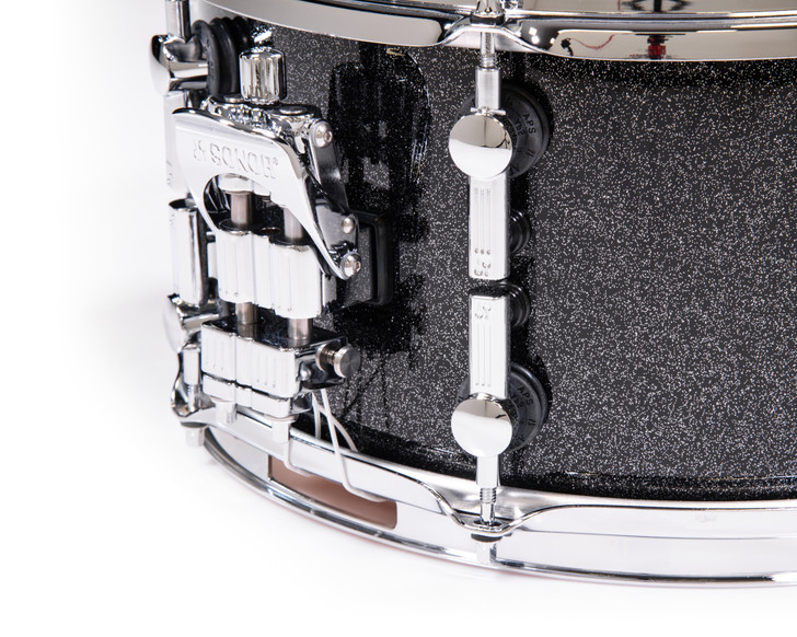Sonor SQ2 13x7 Medium Beech Snare Drum -Black Sparkle High Gloss
