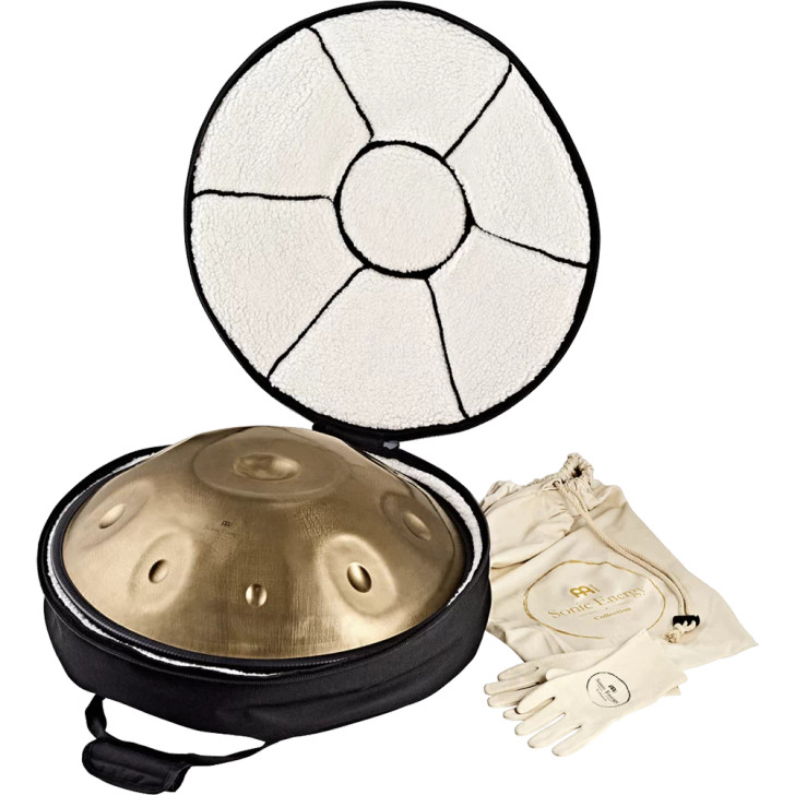 Meinl Sonic Energy D Amara Sensory 9 Note Handpan - Vintage Gold (HPSTL91)