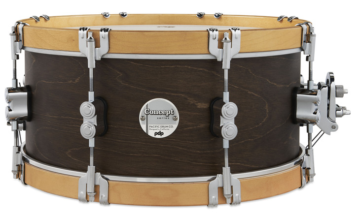 PDP Concept Maple Classic 6.5x14 Snare Walnut w/Natural Hoops