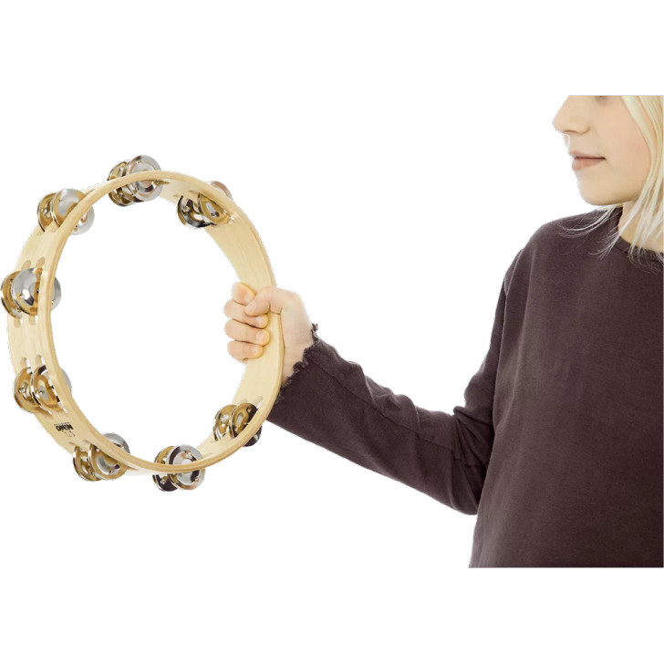 Nino 10" Wood 2 Row Tambourine (NINO15)