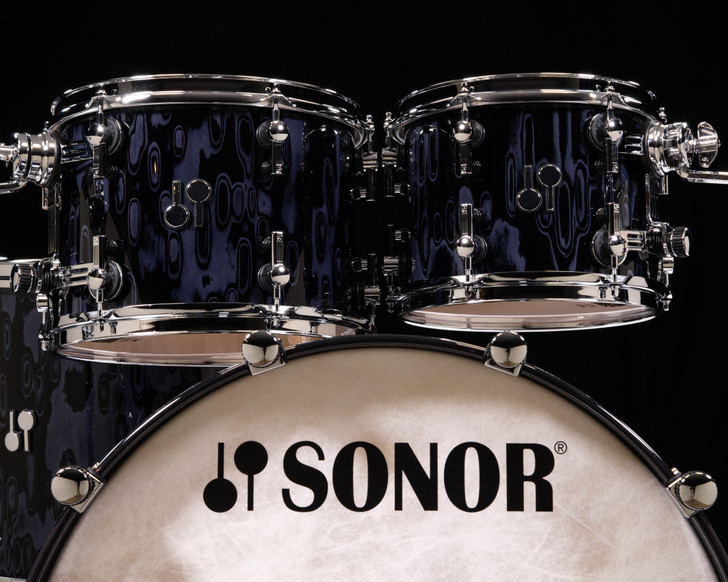 Sonor SQ2 5pc Medium Maple Kit - Gray Tribal 10/12/14/16/22