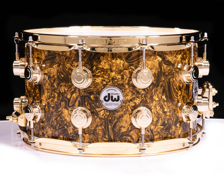 The Maple 8x14 Snare Drum Gold Spkl-