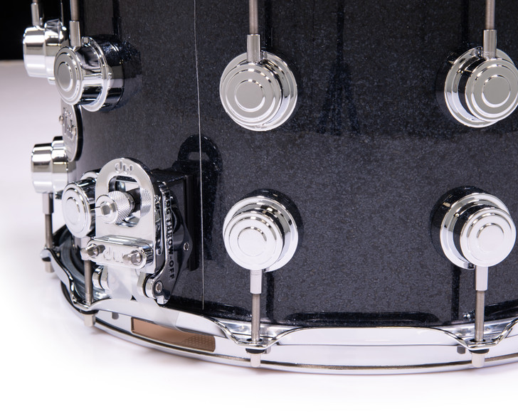 DW Collector's SSC Maple 8x14 Snare - Gun Metal Glass w/Chrome HW