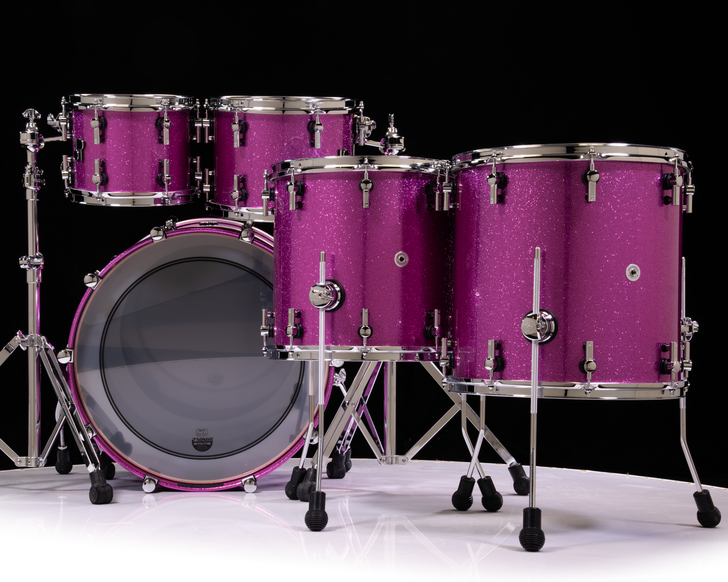 Sonor SQ2 5pc Medium Maple Shell Pack - Bright Violet Sparkle