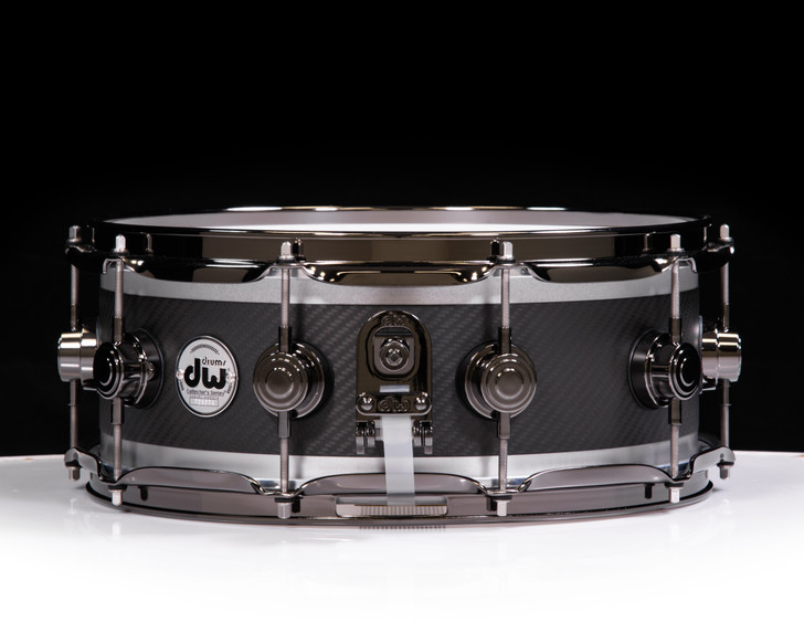 DW Collector's Carbon Fiber Edge 5.5x14 Snare w/Black Nickel HW