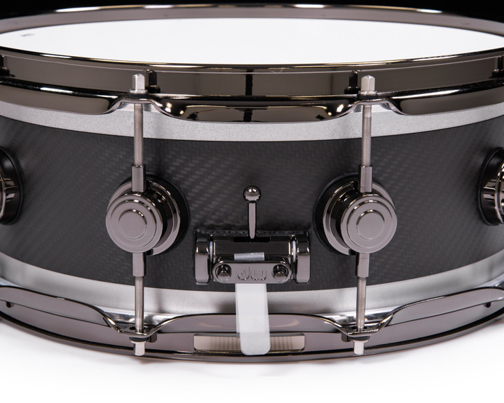 DW Collector's Carbon Fiber Edge 5.5x14 Snare w/Black Nickel HW