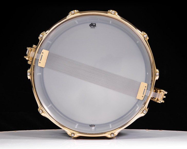DW Collector's Series 8x14 Black Nickel over Brass Snare Gold Hardware