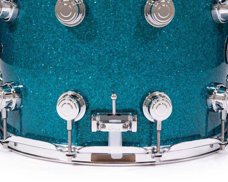 DW Collector's Series 10x14 Maple SSC Snare - Teal Glass
