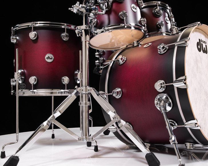 DW Collector's 5pc SSC Maple Kit - Cherry to Ebony Satin Oil Burst