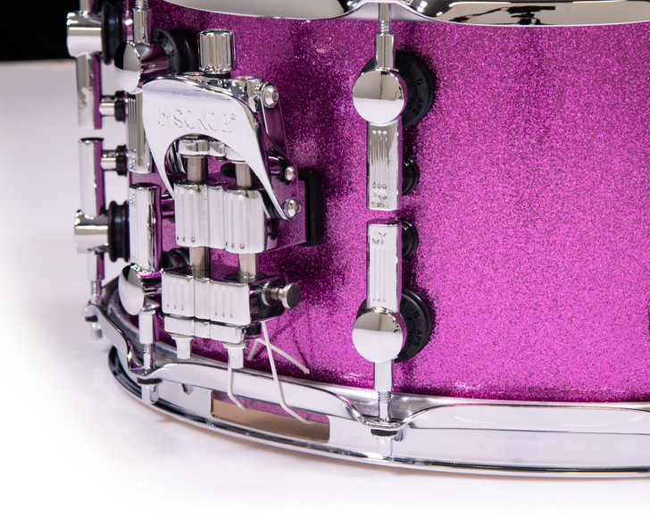 Sonor SQ2 14x7 Vintage Maple Snare Drum - Bright Violet Sparkle