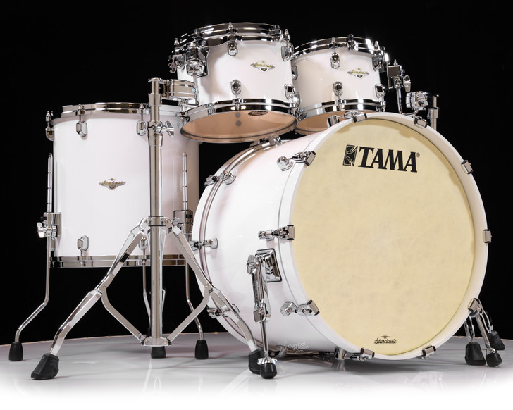 Tama white shop drum set