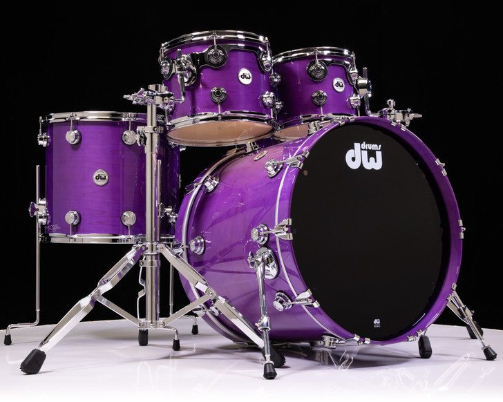 DW Collector's 5pc Maple SSC Kit - Ultraviolet Purple w/Chrome HW