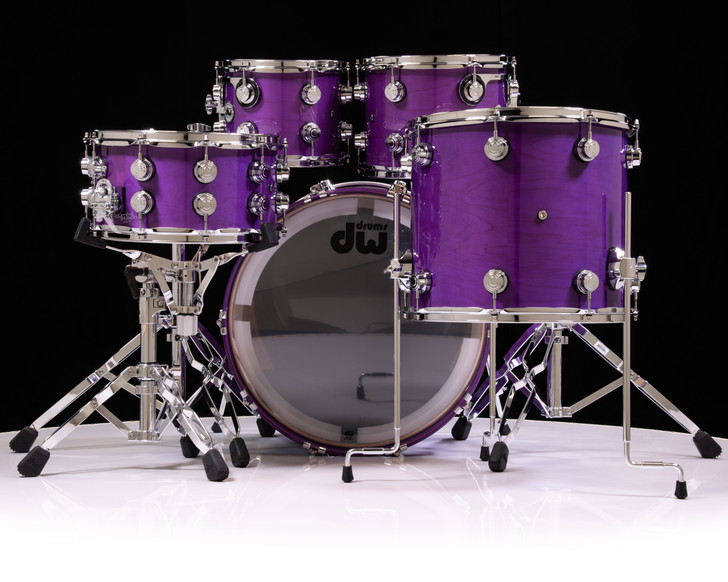 DW Collector's 5pc Maple SSC Kit - Ultraviolet Purple w/Chrome HW