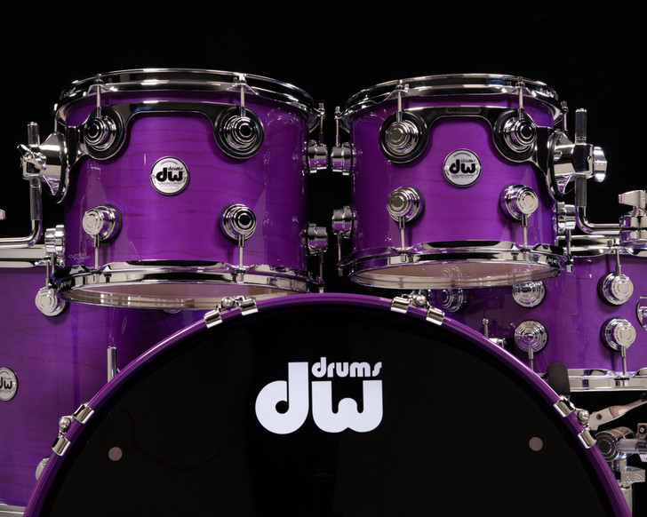 DW Collector's 5pc Maple SSC Kit - Ultraviolet Purple w/Chrome HW