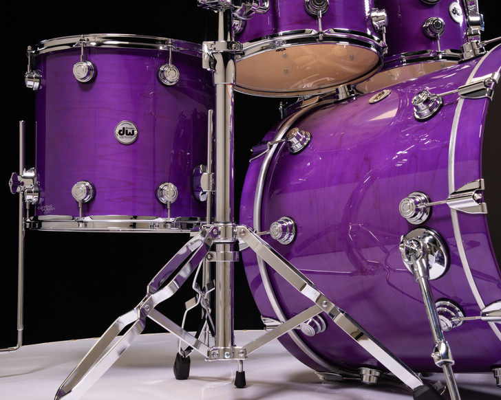 DW Collector's 5pc Maple SSC Kit - Ultraviolet Purple w/Chrome HW