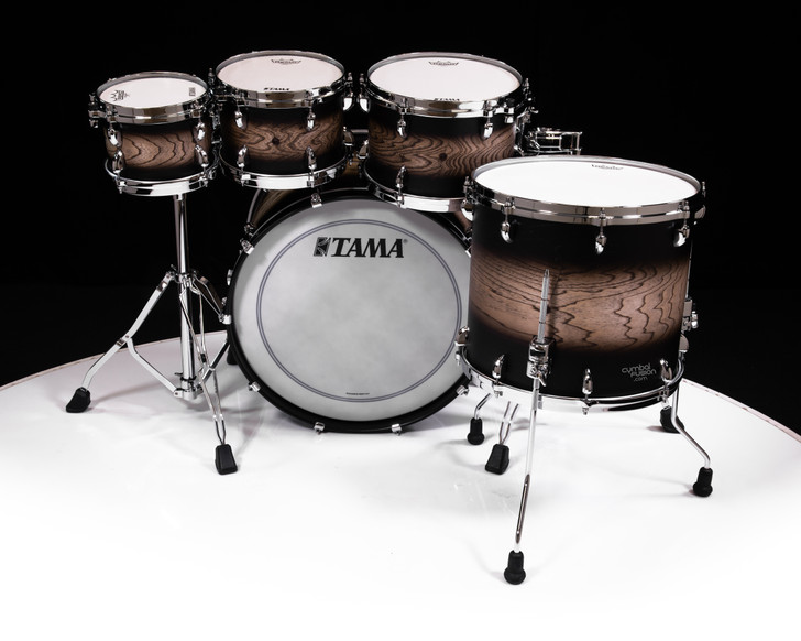 Tama Star Walnut 5pc Satin Black Japanese Sen Burst - CymbalFusion.com