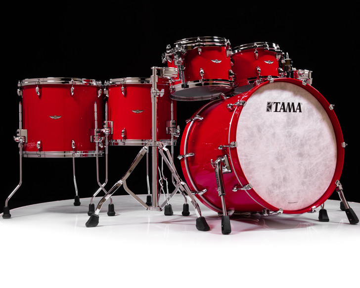 Tama Star Walnut 5pc Solid Candy Red Shell Pack 10/12/14/16/22