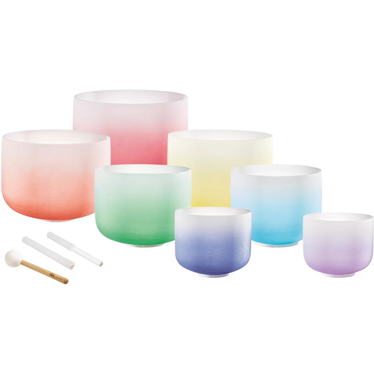 Meinl Sonic Energy Crystal Singing Bowl Chakra Set - Colour Frosted