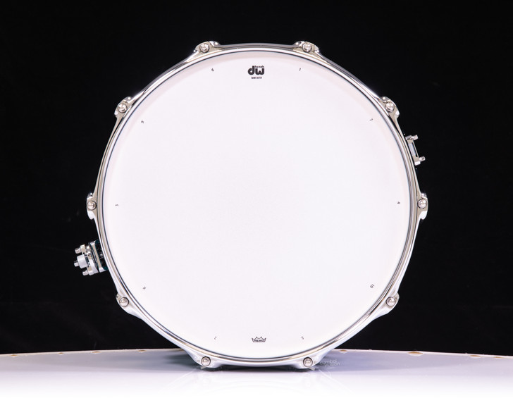 DW Collector's 8x14 SSC Maple Snare - Teal Glass w/ Chrome HW