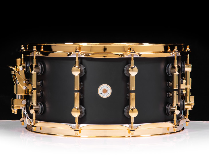 Sonor SQ2 14"x7" Medium Maple Snare - Dark Satin w/Gold HW