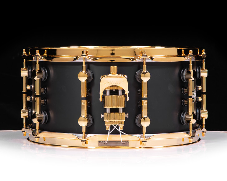 Sonor SQ2 14"x7" Medium Maple Snare - Dark Satin w/Gold HW