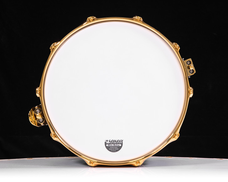 Sonor SQ2 14"x7" Medium Maple Snare - Dark Satin w/Gold HW