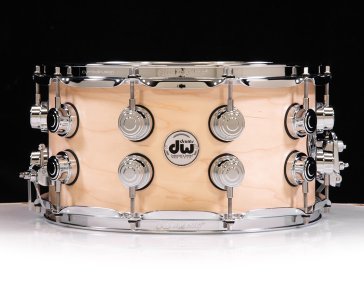 DW Collector's 7x14 SSC Maple Snare - Natural Satin Oil w/Chrome