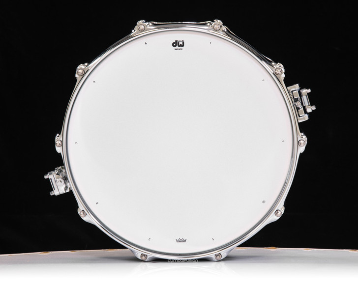 DW Collector's SSC Maple 3.14x14 Pi Snare - Lime Green w/ Chrome HW