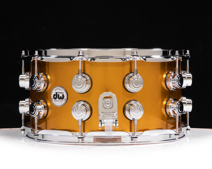 DW Collector's 7x14 Maple SSC Snare - Liquid Copper Lacquer w/Chrome HW