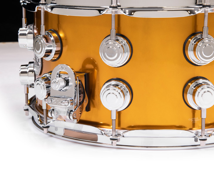 DW Collector's 7x14 Maple SSC Snare - Liquid Copper Lacquer w/Chrome HW