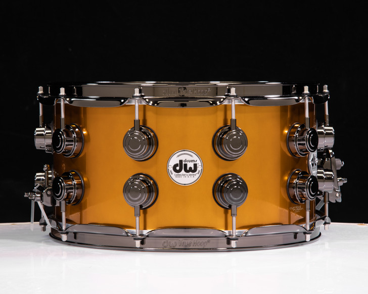 DW Collector's 7x14 Maple Snare - Liquid Copper  w/Black Nickel HW