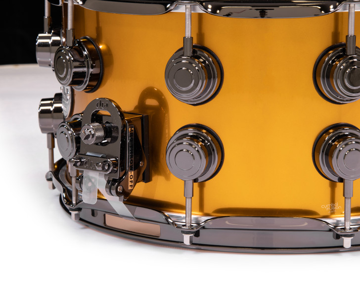 DW Collector's 7x14 Maple Snare - Liquid Copper  w/Black Nickel HW