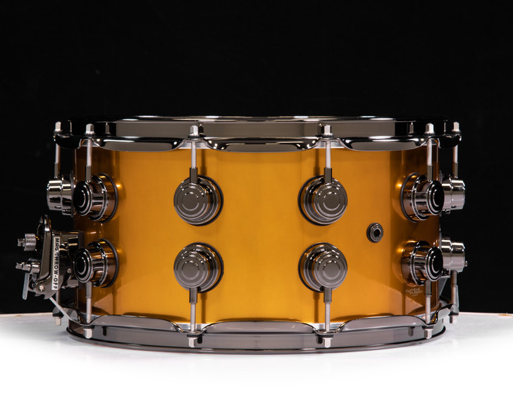 DW Collector's 7x14 Maple Snare - Liquid Copper  w/Black Nickel HW