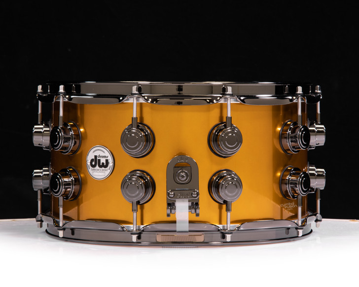 DW Collector's 7x14 Maple Snare - Liquid Copper  w/Black Nickel HW