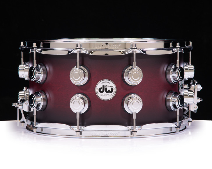 DW Collector's 7x14 SSC Snare- Cherry to Ebony Burst