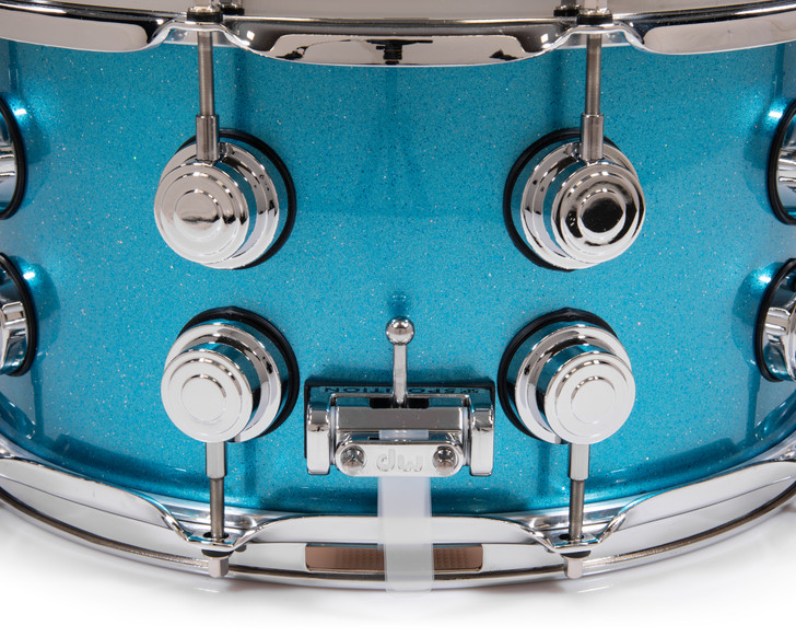 DW Collector's 7x14 SSC Maple Snare - Silver Blue Sparkle Lacquer