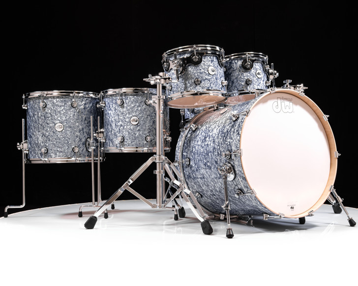 DW Design Series 6pc Shell Pack - Pearl Slate 10/12/14/16/22/14SD (DDFP2216SL-14)