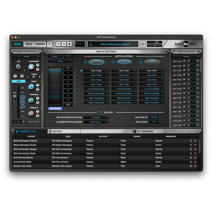 DWe 5-Piece Drum Kit Bundle - Black Galaxy