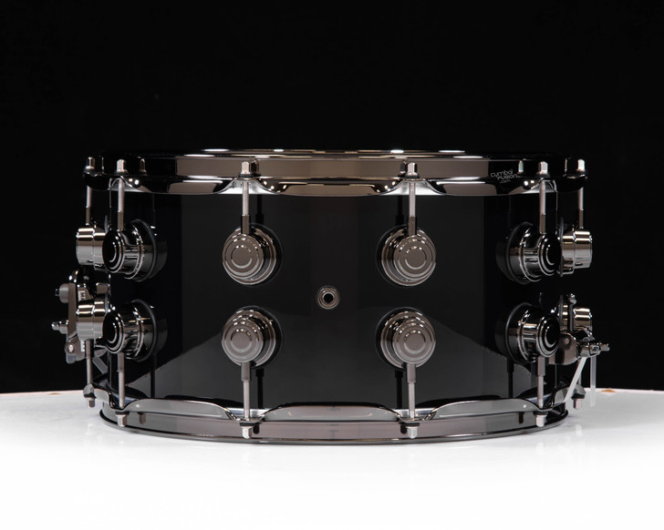 DW Collector's 7x14 SSC Maple Snare - Gloss Black w/Black Nickel HW