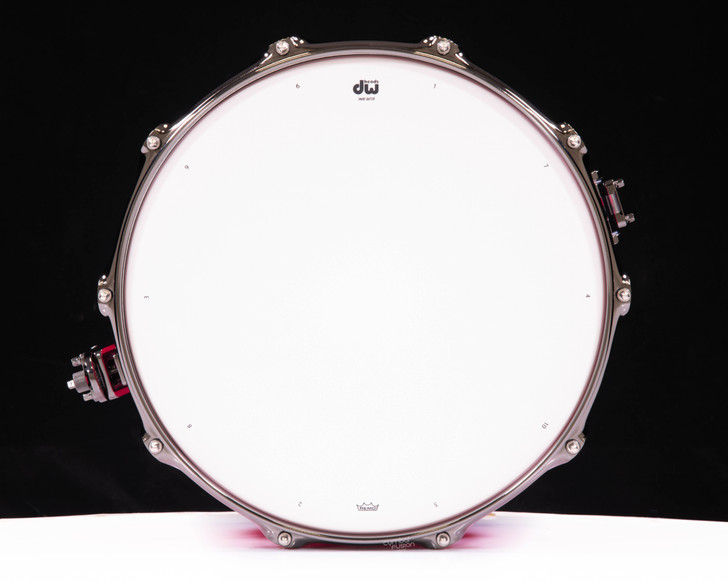 DW Collector's 6.5x14 SSC Maple Snare - Neon Hot Pink w/Black Nickel