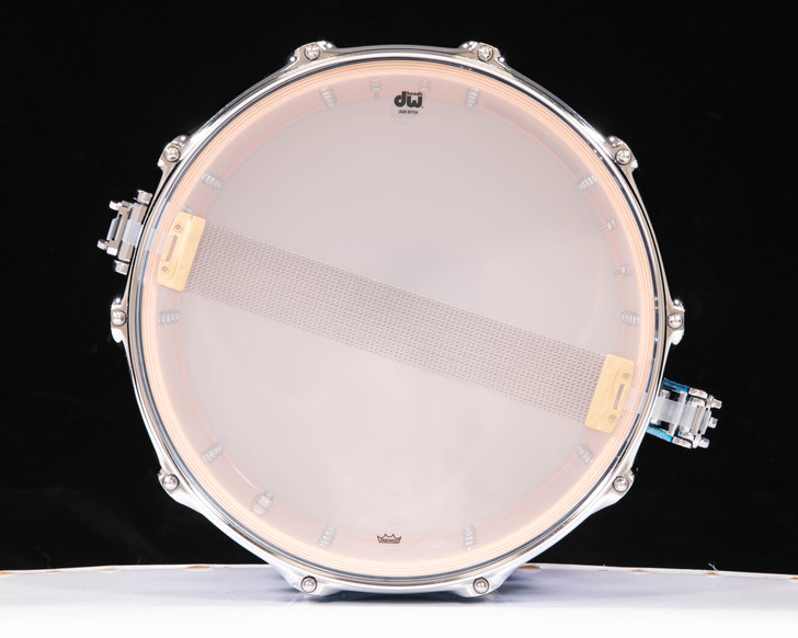 DW Collector's 8x14 SSC Maple Snare - Blue Glitz Burst w/Chrome HW