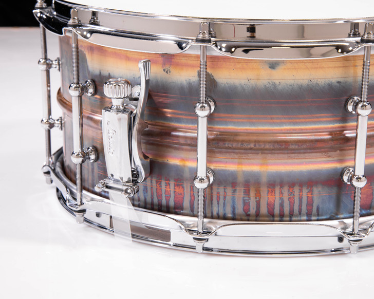 Ludwig LB552RT 6.5 x14 Raw Bronze Phonic Snare Drum w/ Tube Lugs
